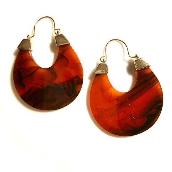 Elegant Amber Drop Earrings - Picture 4 of 5